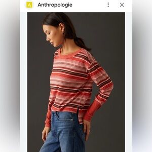 Anthropologie Pilcro Boxy Heritage Pullover